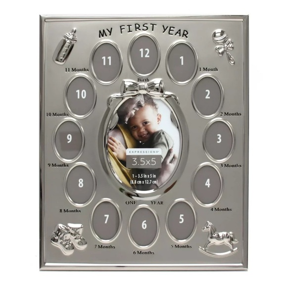 Baby 'My First Year' Collage Frame - Picture 1 of 11